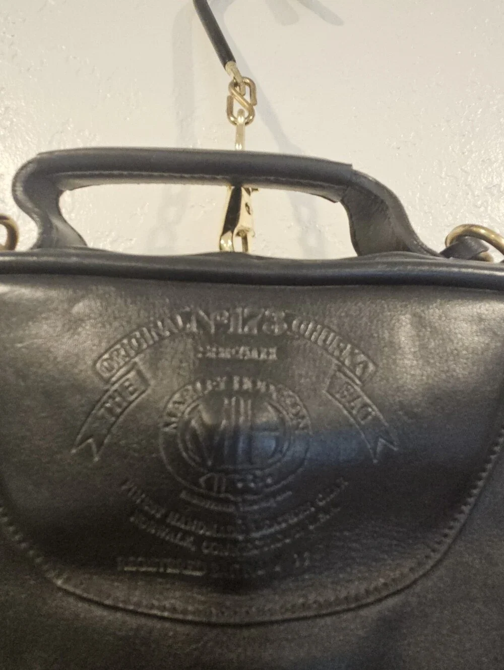 Rare Vintage Ghurka Black Leather Sheath - Never Used No 173 Registered Bag W17.